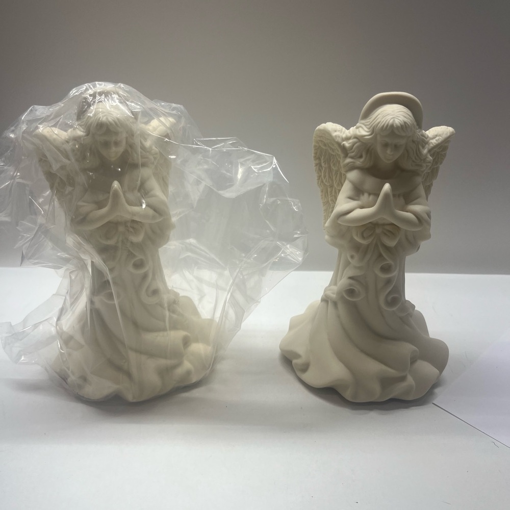 Partylite 2 angel candle holders Angel of Light candle holder